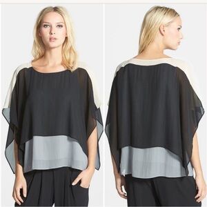 Susan Graver Premiere Bateau Neck Tiered Top Large